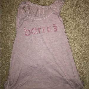 barre3 x lululemon tank top